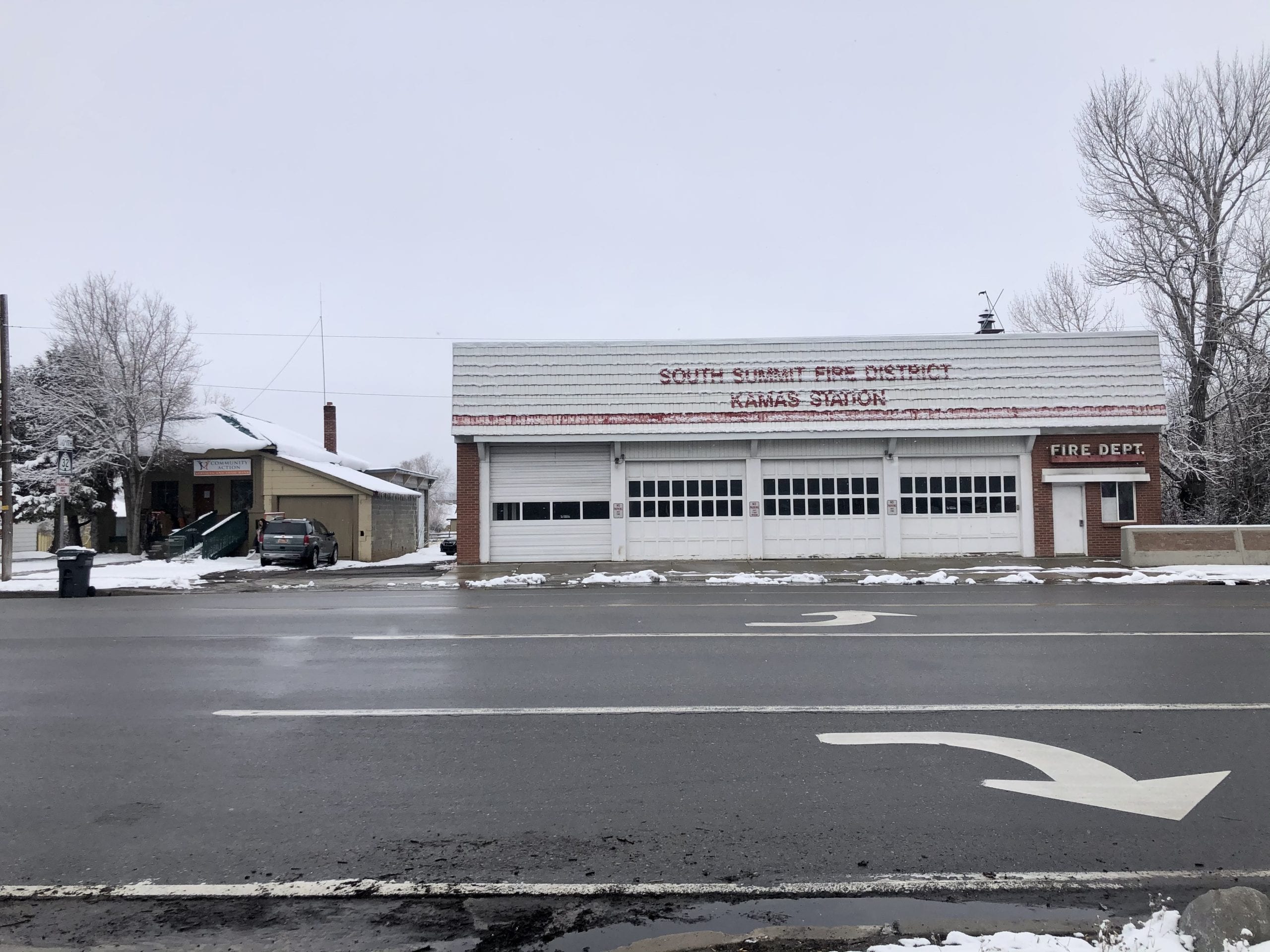 The Kamas food pantry, left, looking for help finding a new home.