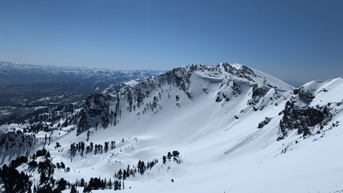 The skiable terrain at Wasatch Peaks Ranch.