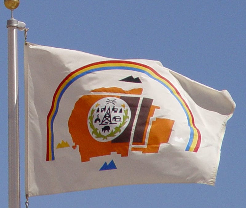 The Navajo Nation flag.