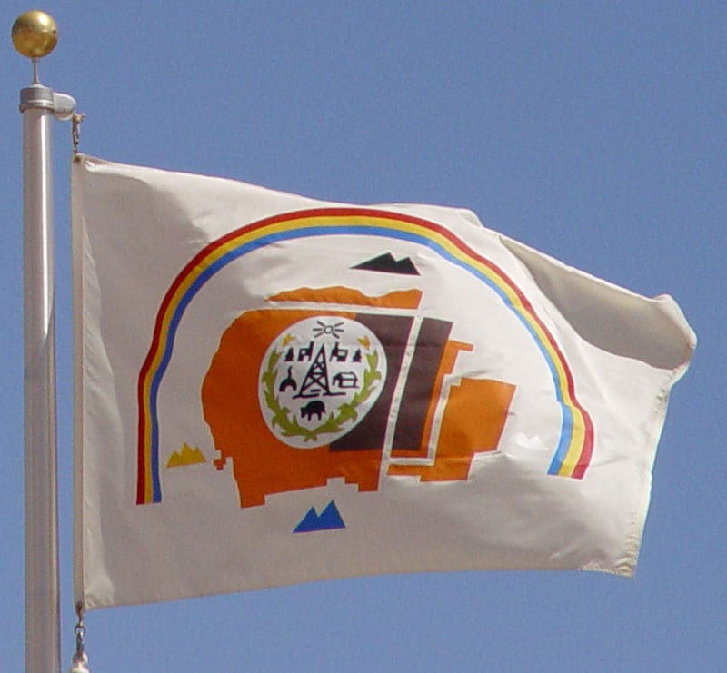 The Navajo Nation flag.