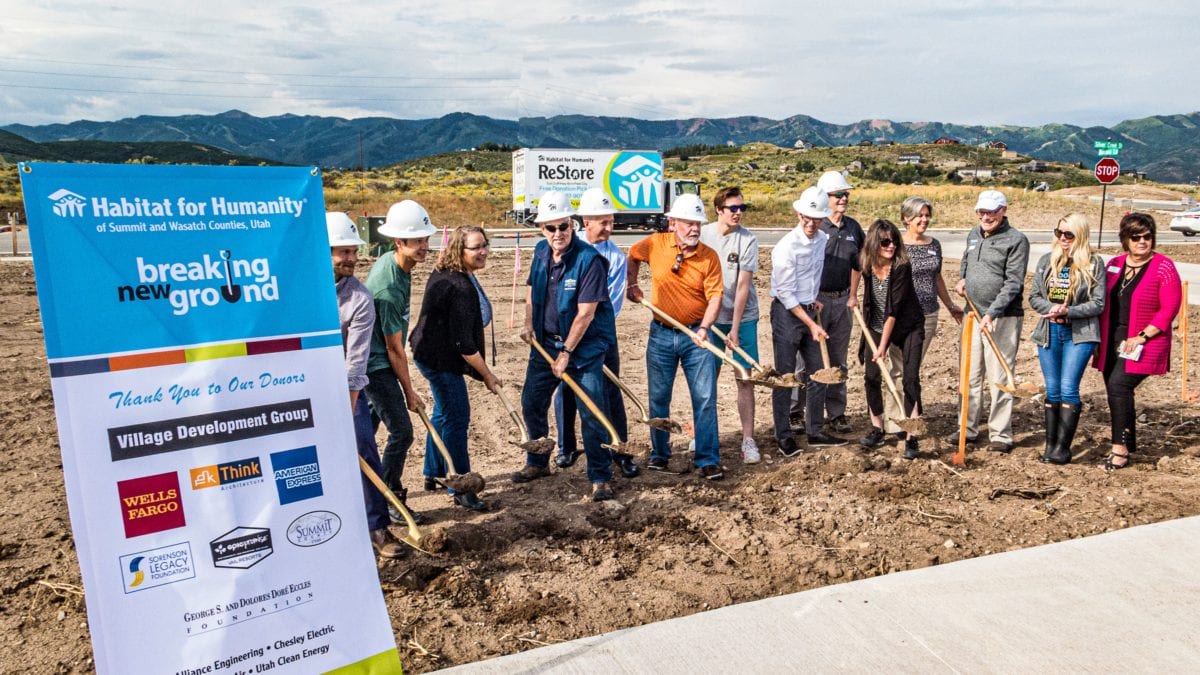 The Habitat for Humanity groundbreaking ceremony on August 8th, 2019.