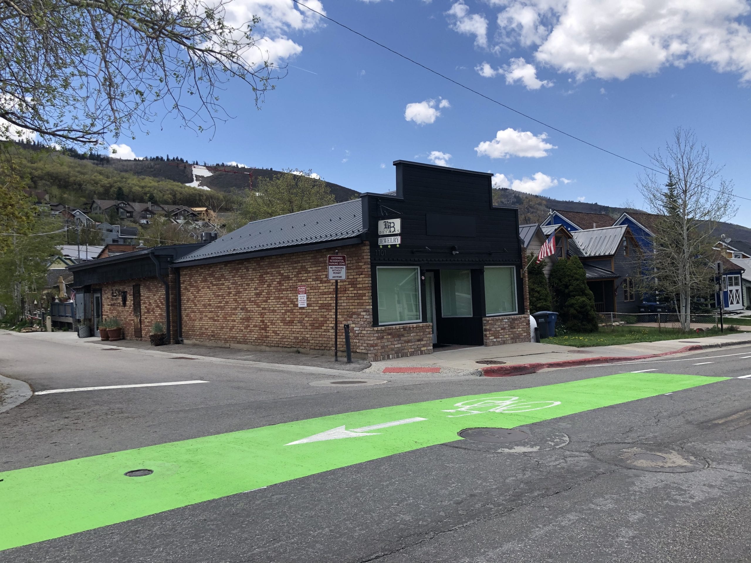 The newly designated bike lane, which went through multiple public-input stages of planning, ends at the Main Street area.