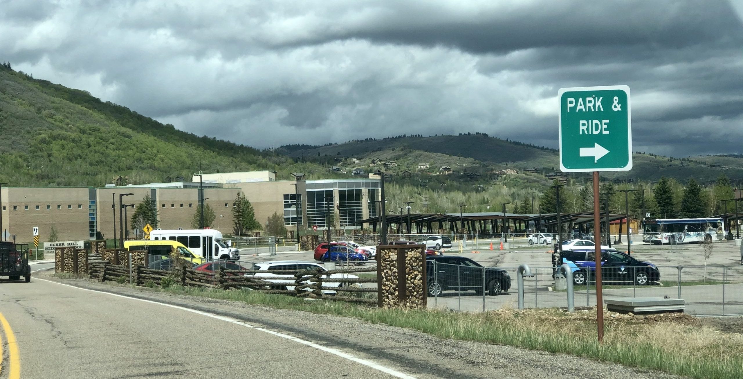 Fencing is up for a new micro transit hub in Summit County.