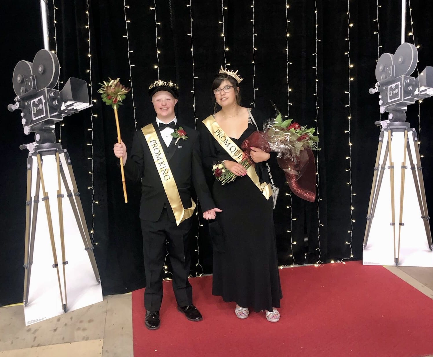 CJ Haerter, PCHS Prom King and Ava Jennings, PCHS Prom Queen.