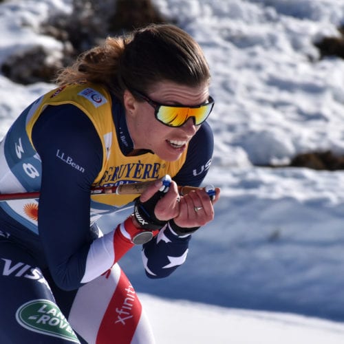 Rosie Brennan Women's 10K 2021 FIS Cross Country World Championships in Oberstdorf, Germany. Photo: Tom Horrocks/U.S. Ski & Snowboard @usskiteam