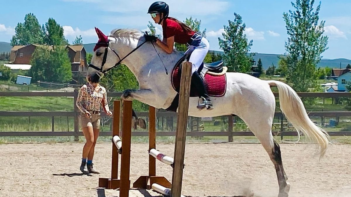 Cayenne Wilson and Rowdy competing with the Park City Pony Club.