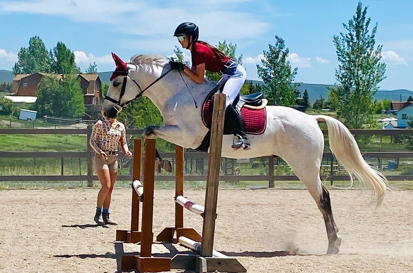 Cayenne Wilson and Rowdy competing with the Park City Pony Club.