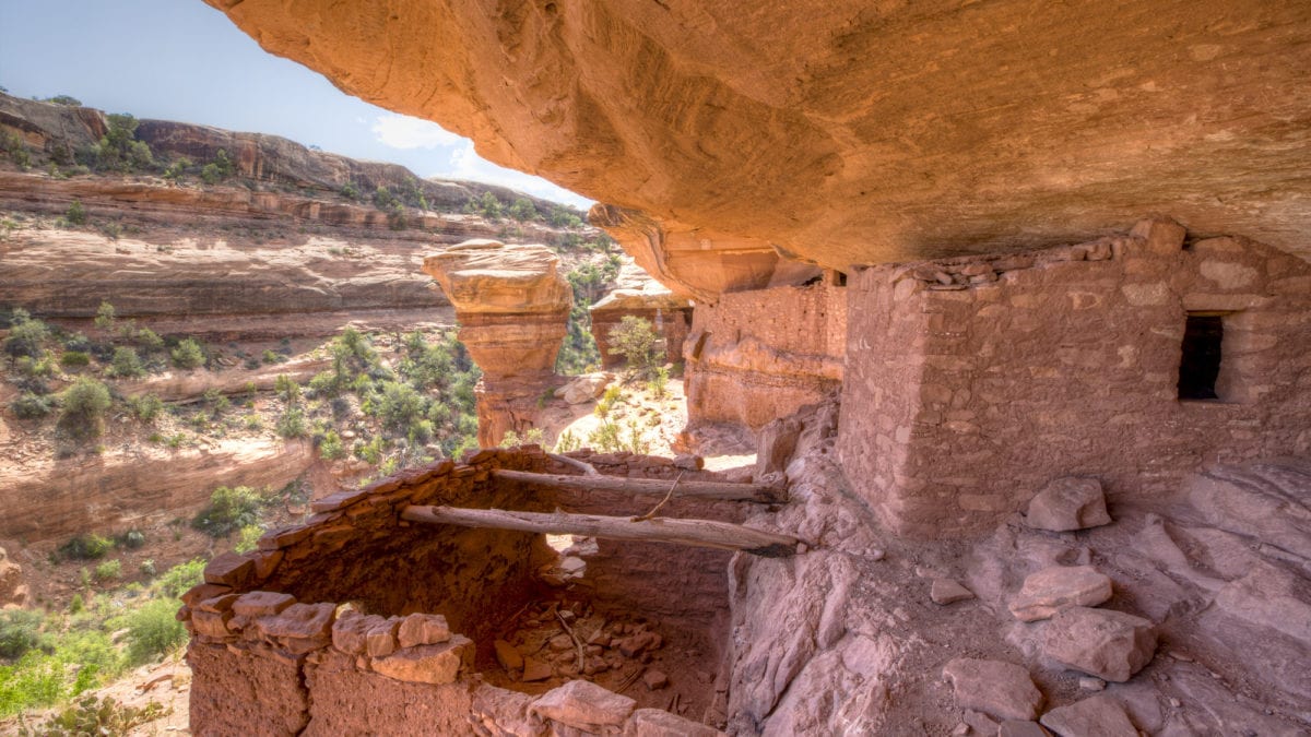 Historical indigenous dwelling in Bears Ears National Monument.