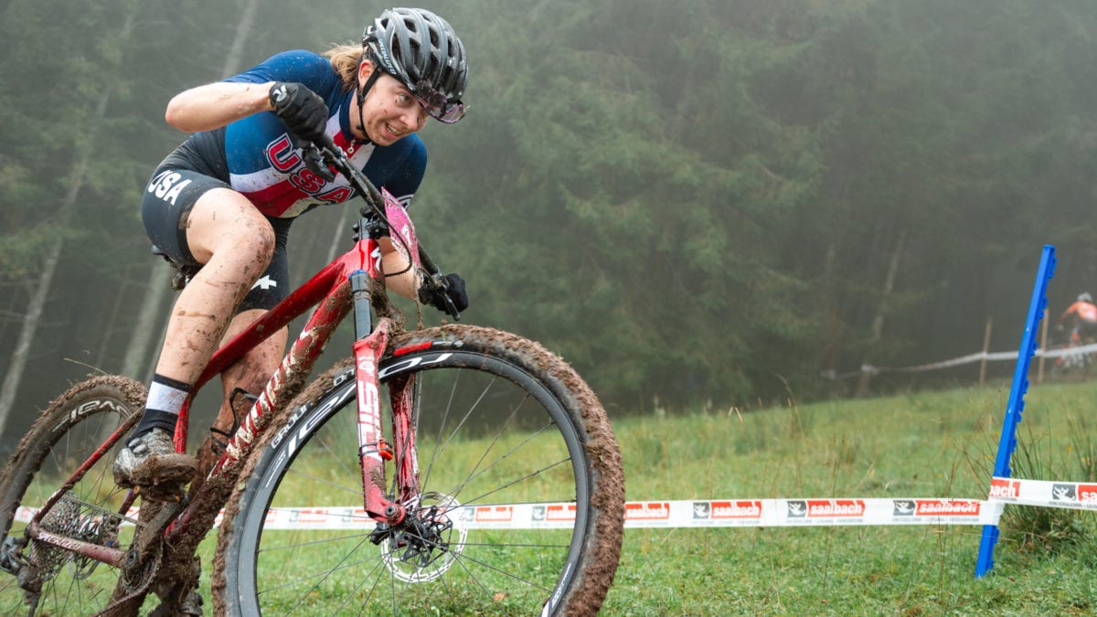 A member of the women’s mountain bike cross-country team, 23-year-old Haley Batten grew up in Park City and began cycling at the age of nine.