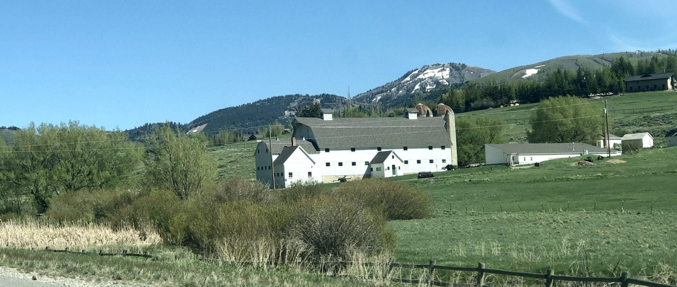 The McPolin Barn marks Park City limits.