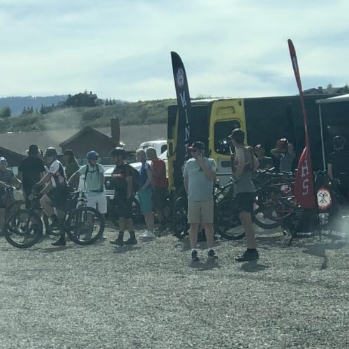 Park City Miners team meet-up spot for the Midweek MBT race.