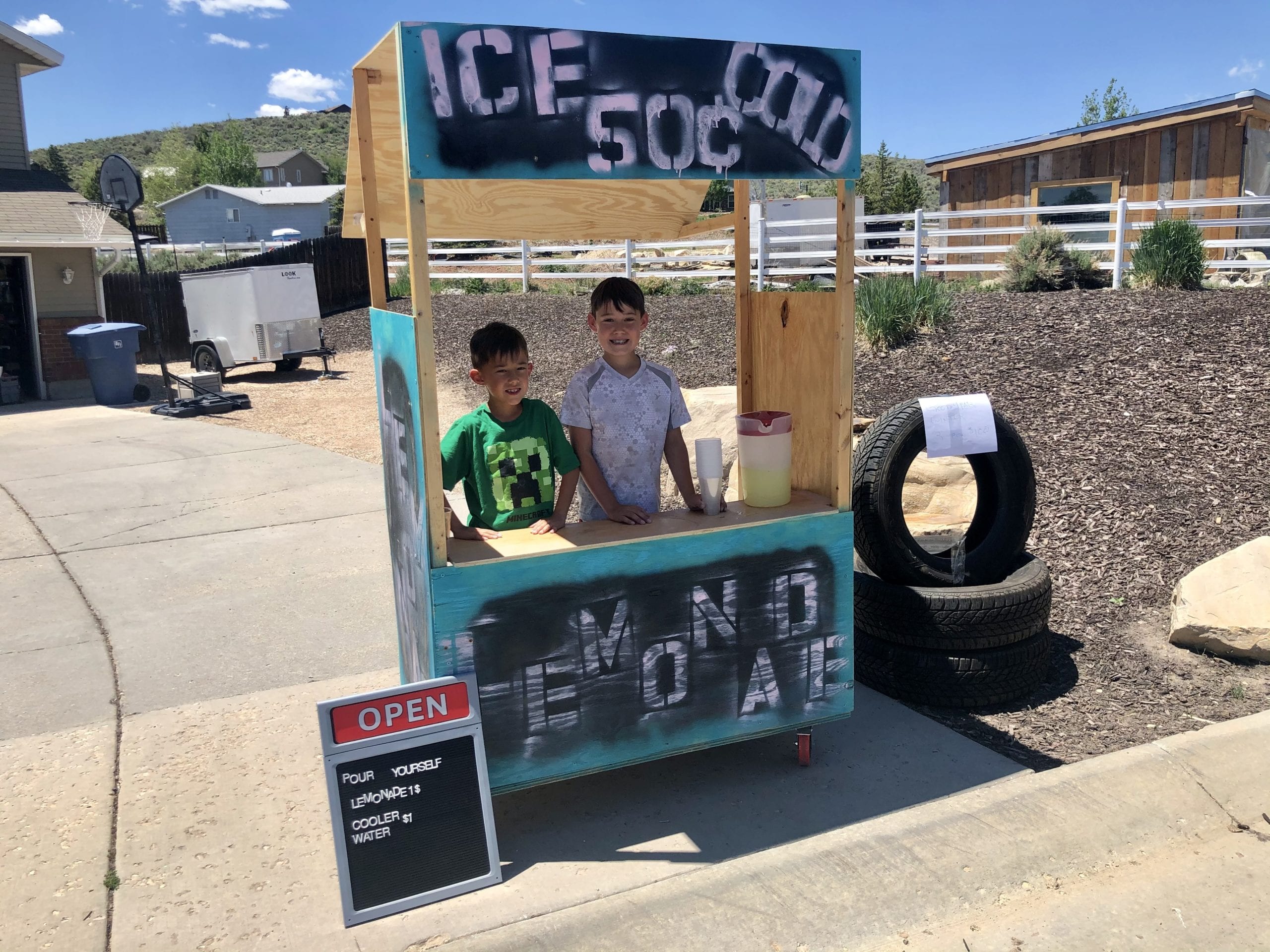 It's lemonade (and tires apparently) stand season.