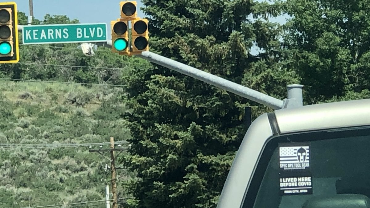A bumper sticker seen while driving around Park City.