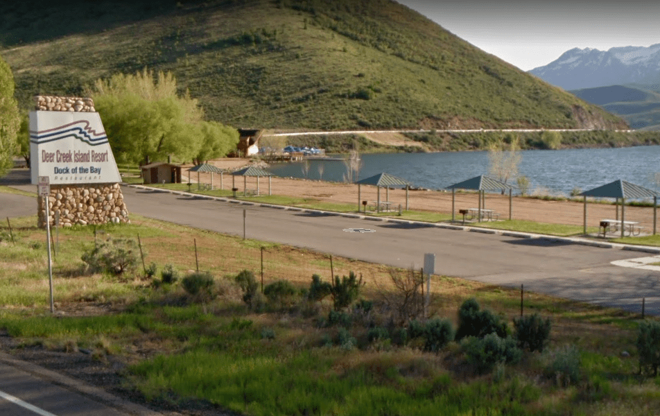 Deer Creek Reservoir, Island Beach. A Salt Lake County teen drowned in this area, yesterday.