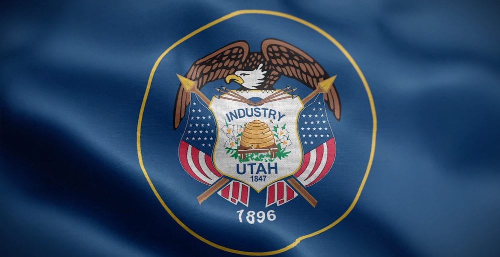 The (current) Utah state flag.