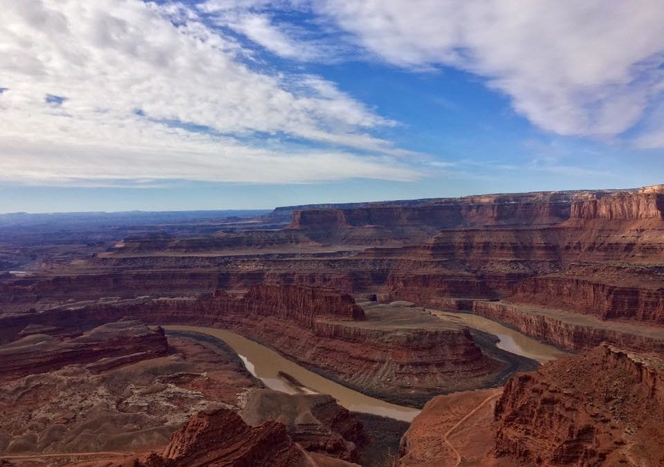 The Neck Overlook on the West Rim Trail at Dead Horse Point State Park. Two people were treated for complications from a lightening strike on Thursday on the West Rim Trail.