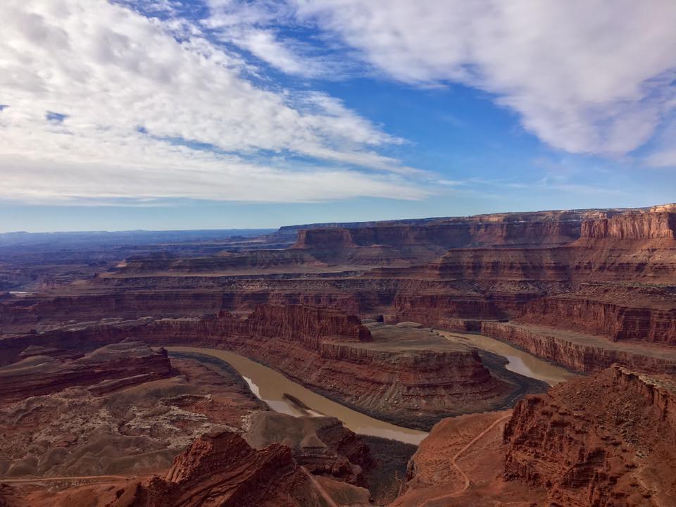 The Neck Overlook on the West Rim Trail at Dead Horse Point State Park. Two people were treated for complications from a lightening strike on Thursday on the West Rim Trail.