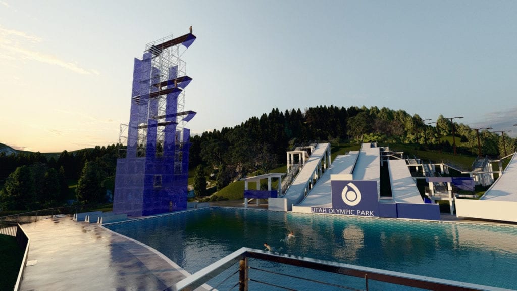 Utah Olympic Park is building the US's first high dive training