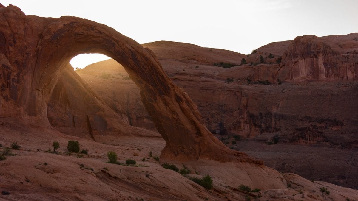 Corona Arch, outside of Moab, Utah, is not inside Arches National Park.