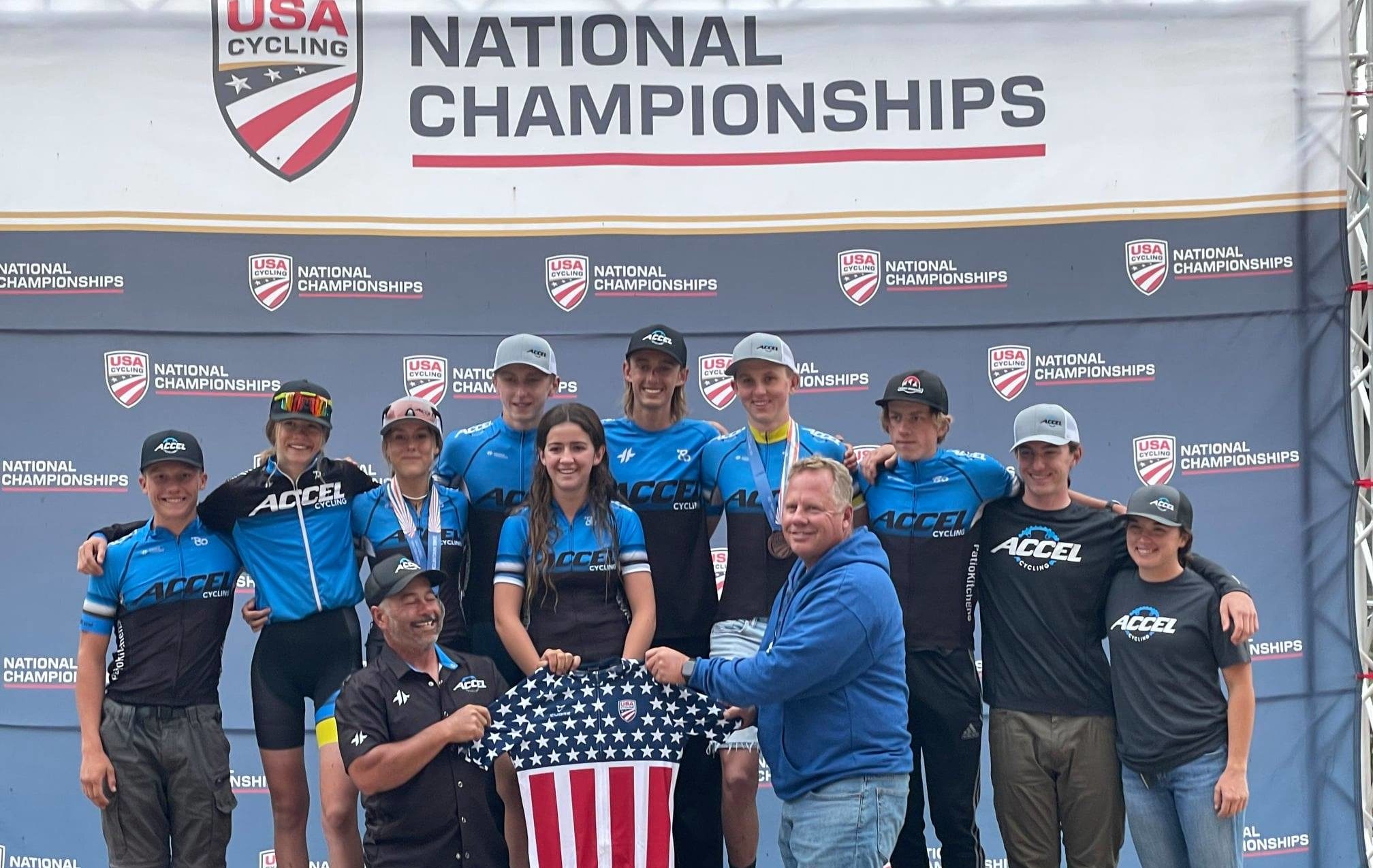 National Champions from among the Park City High School mountain Bike team