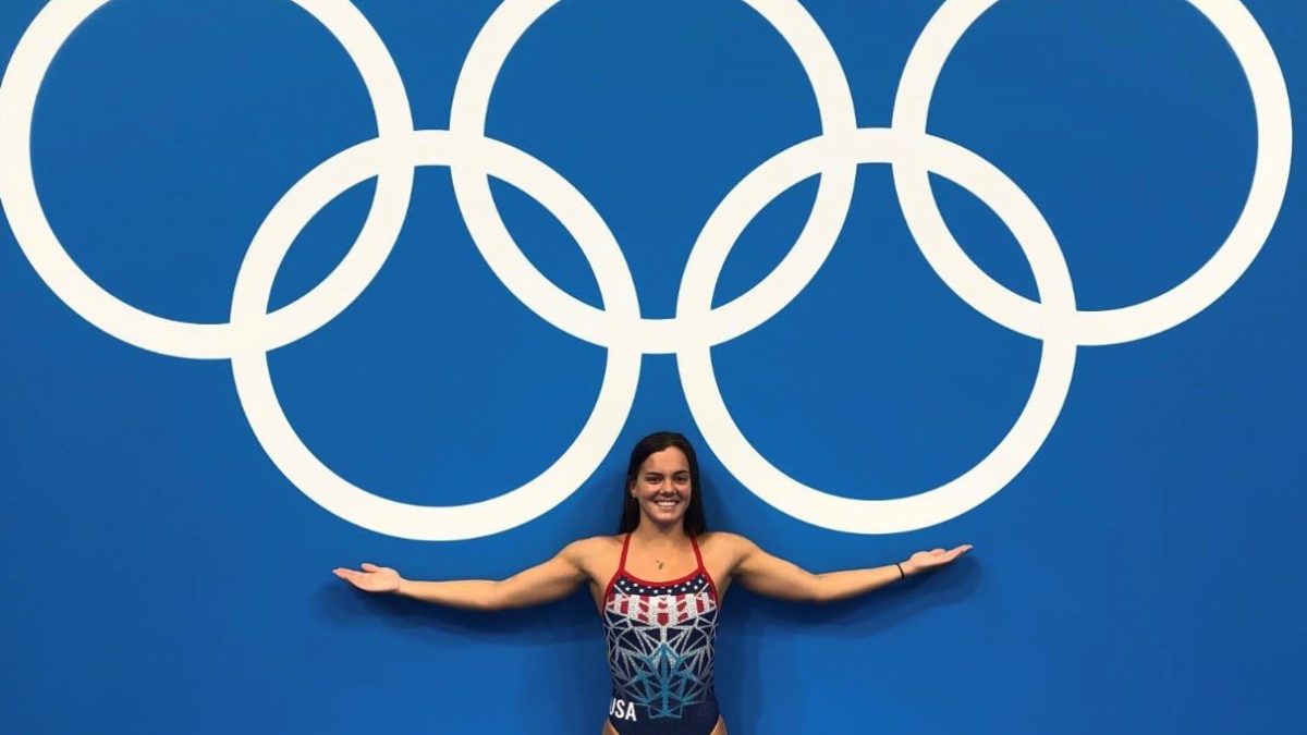 Rhyan White, Utah swimmer in the Tokyo 2020 Olympics.