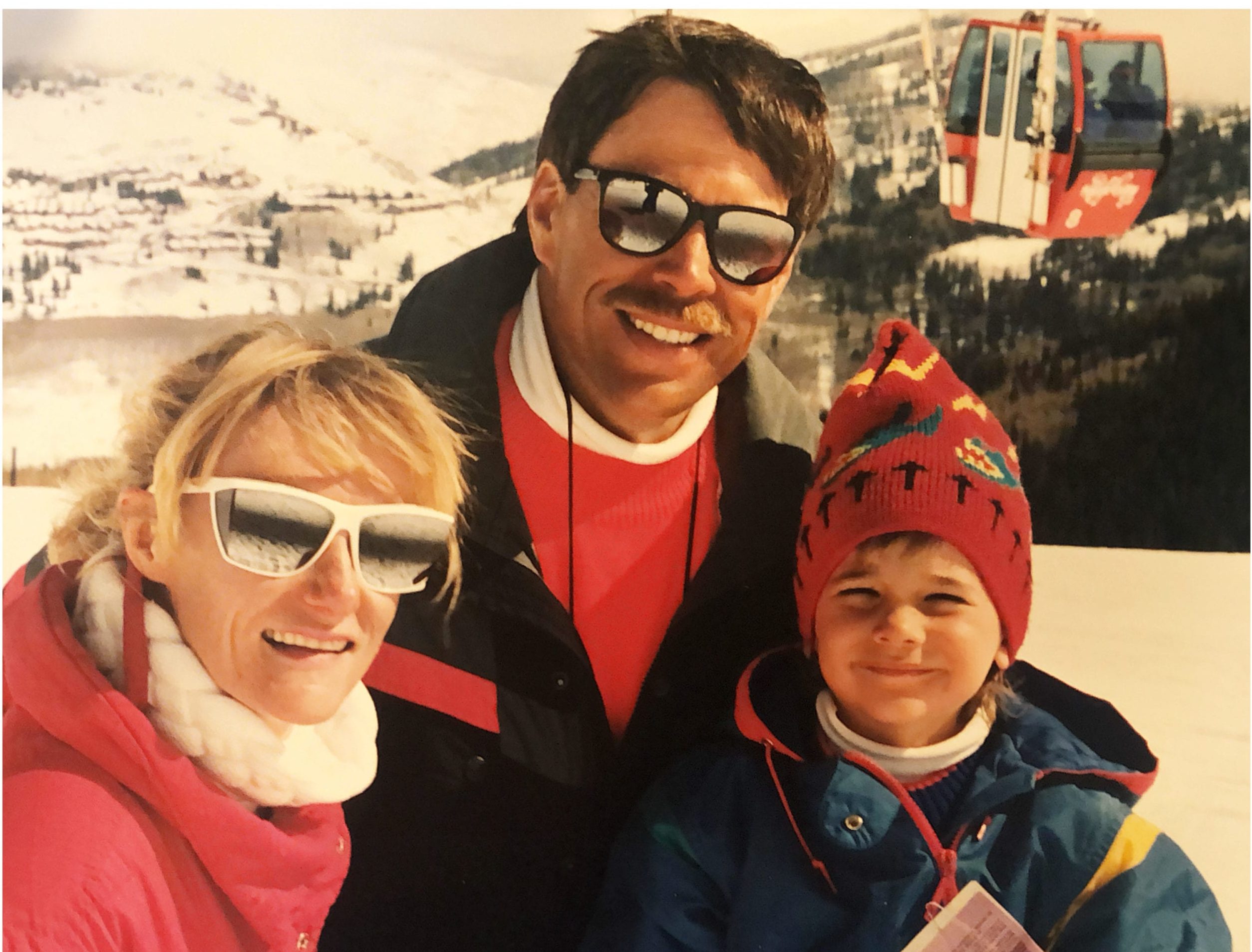 Nann Worel with her husband Mike and son, Christopher.