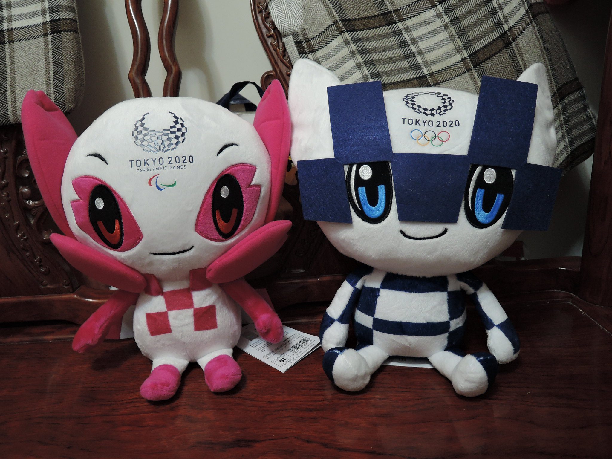 Tokyo 2020 Paralympic and Olympic mascots.