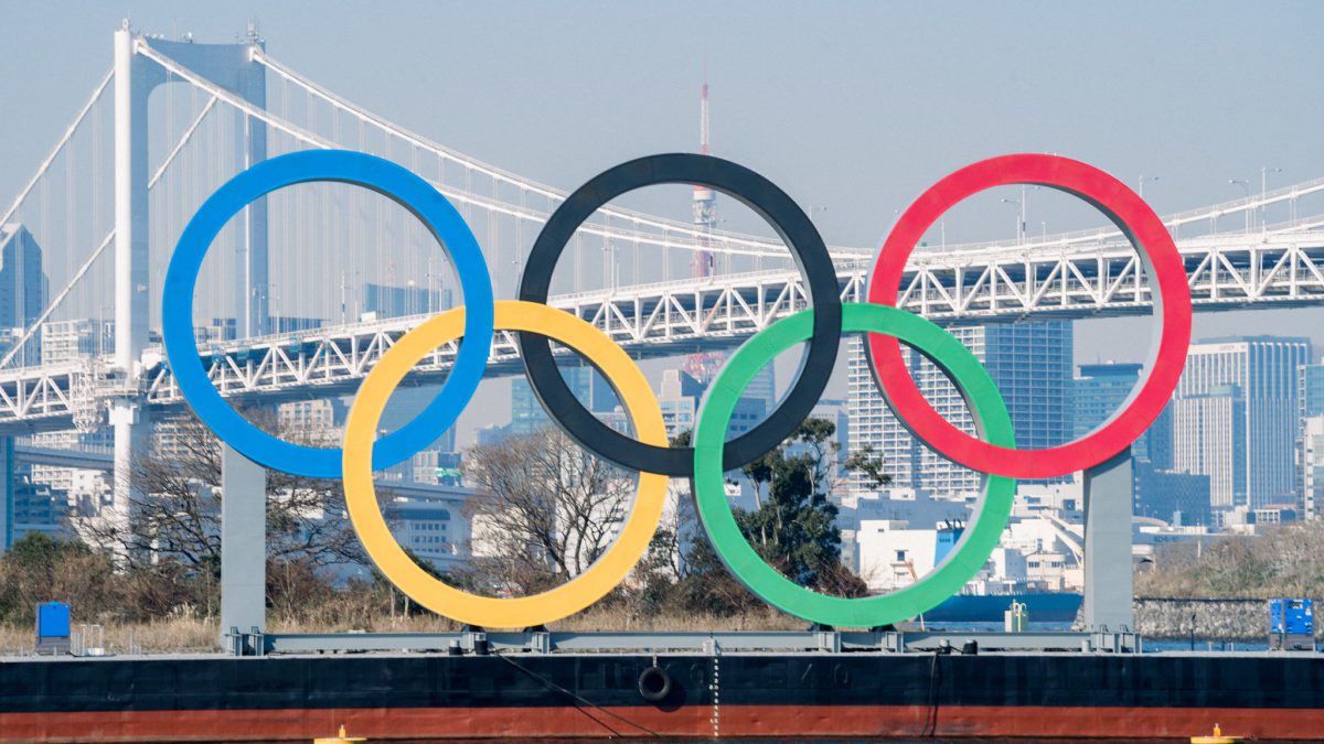 Tokyo Olympic rings.