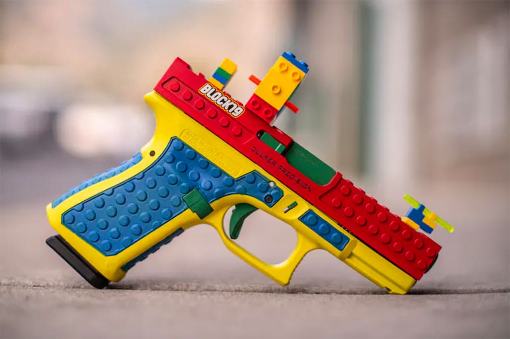 Culper Precision's Block19, the design creates a customized semi-automatic Glock weapon that has a strong resemblance to a Lego toy.