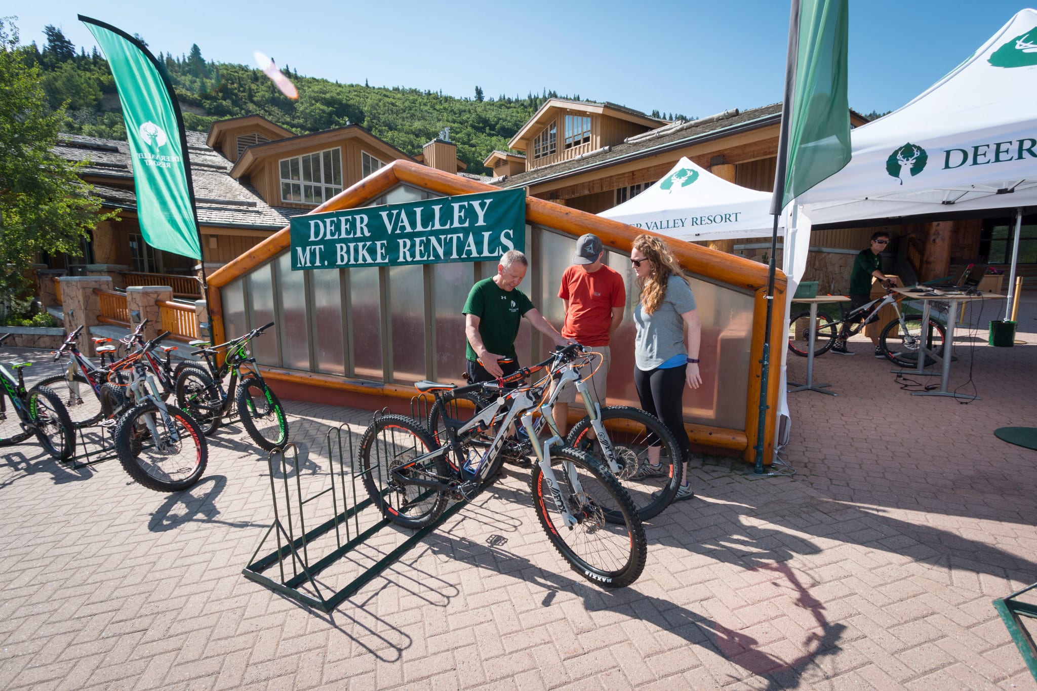 Deer Valley Summer mountain bike rentals.