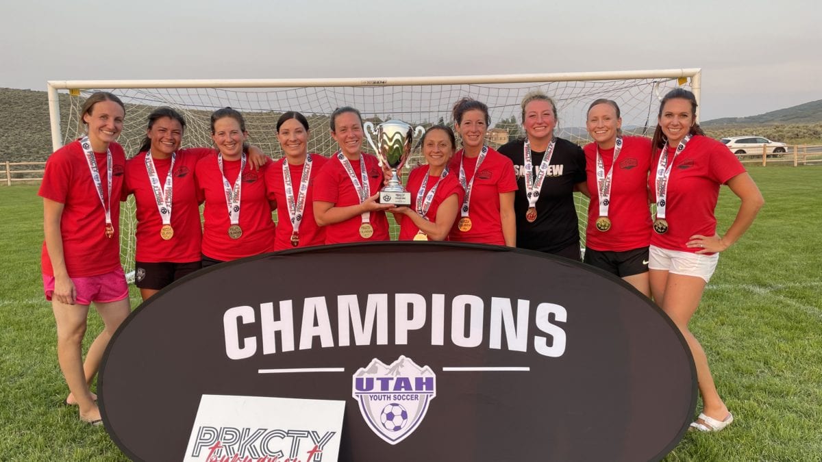 Women's winners of the Park City Adult Soccer Tournament.