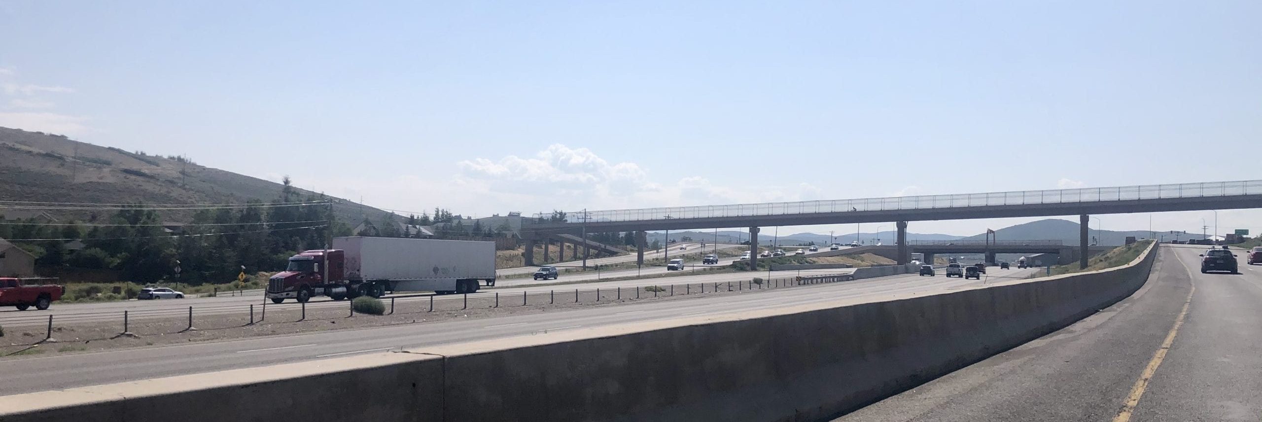 Interstate 80 at the Park City exit.