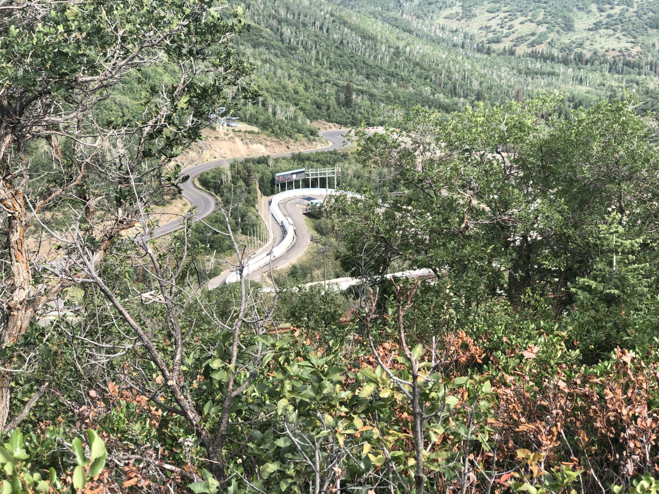 Utah Olympic Park's Bobsled/Skeleton track in the Fall.