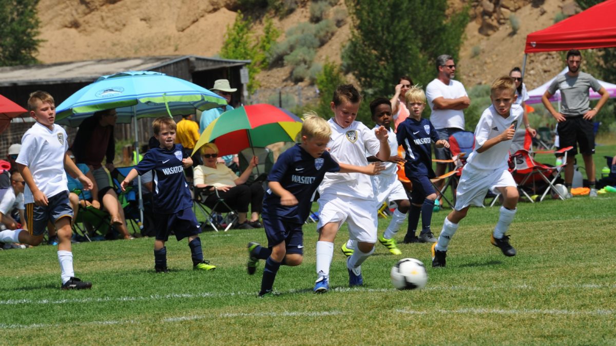Players in the Park City Soccer Club's hometown-hosted Extreme Cup youth tournament.