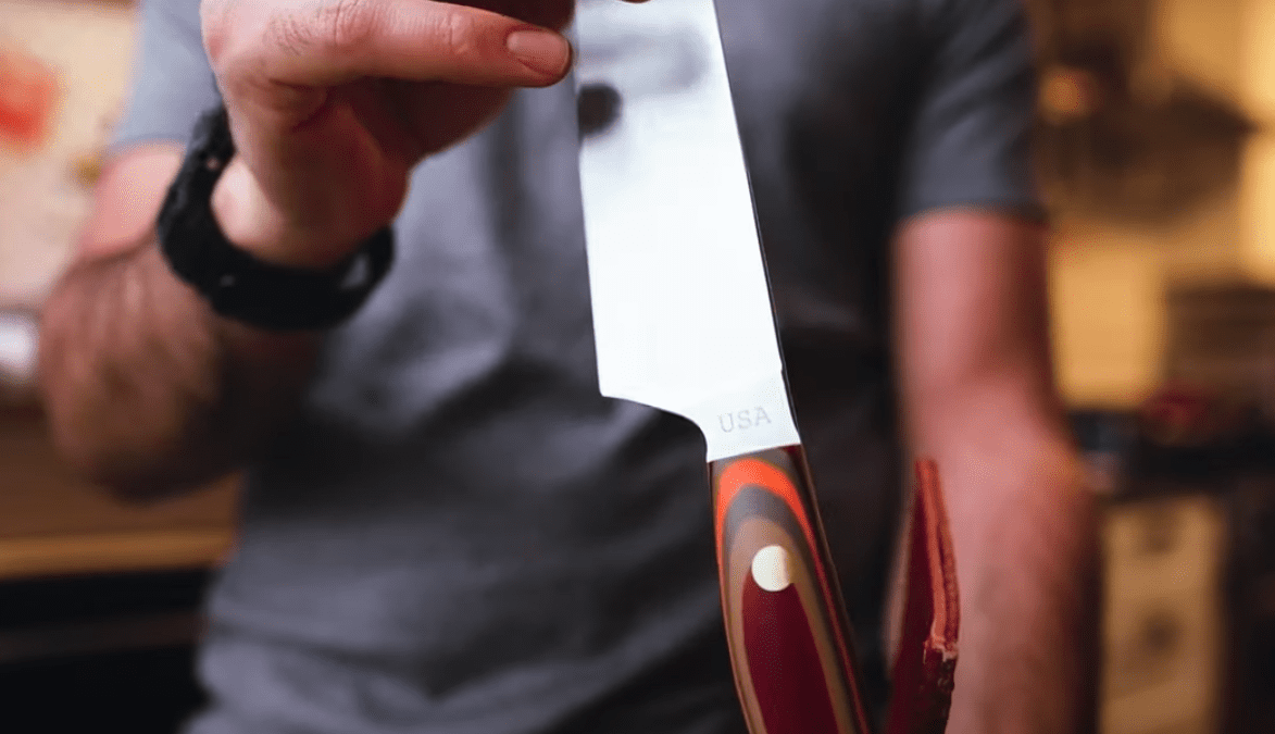 Justin Khanna reviews the 8", G-Fusion Chef Knife in the Shoshone colorway.