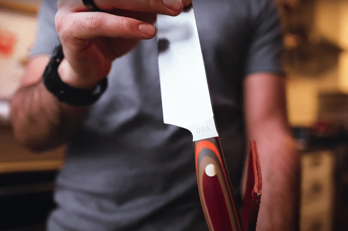 Justin Khanna reviews the 8", G-Fusion Chef Knife in the Shoshone colorway.