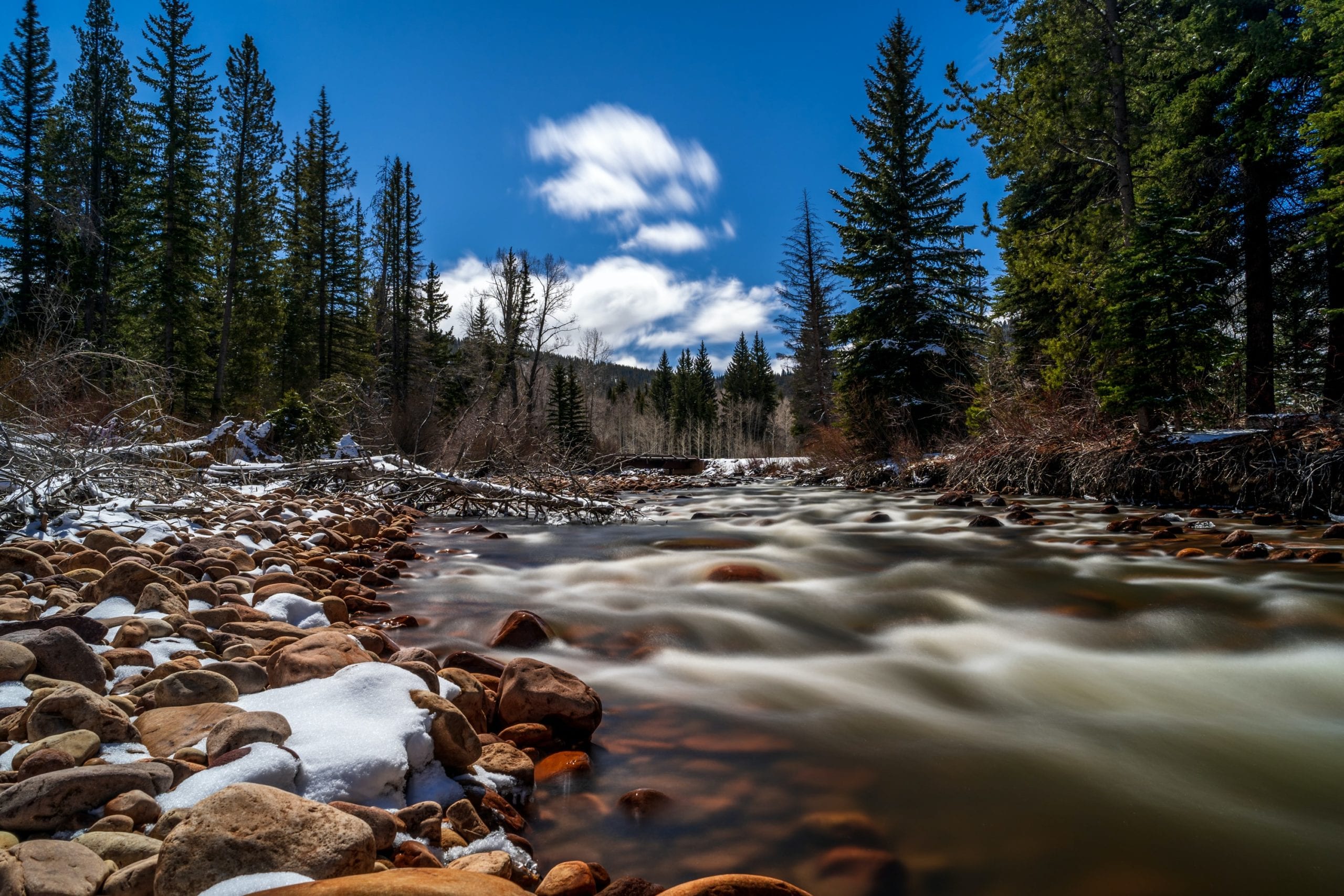 The Provo River in Midway, UT., prime for the pickin'.