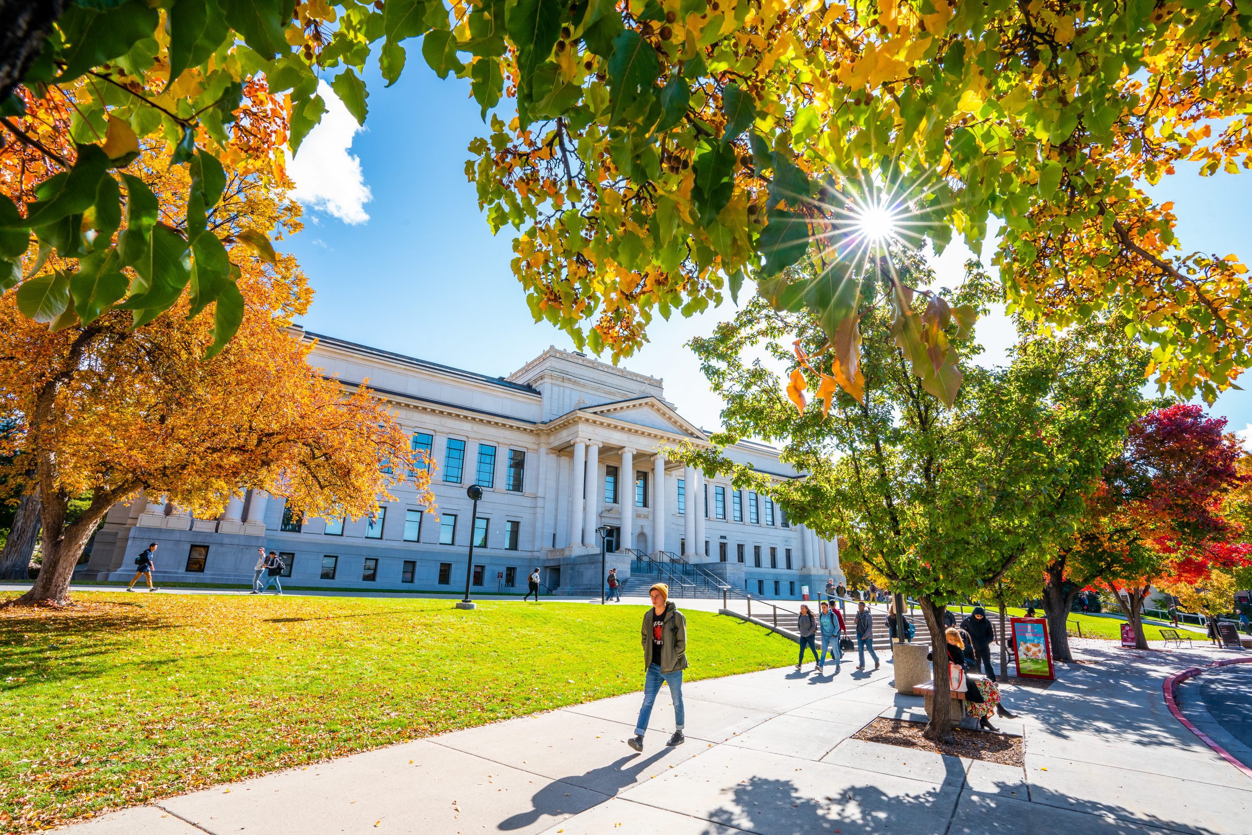University of Utah campus in the fall.