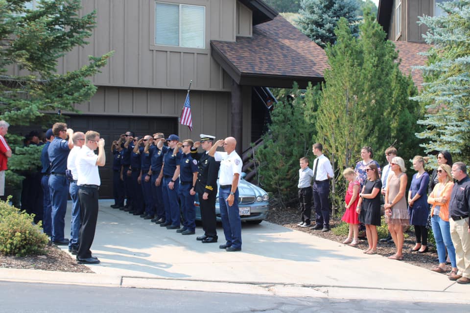 Park City Fire District Chief Paul Hewitt's family was escorted home over the weekend.
