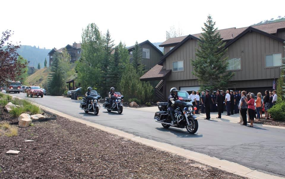 Park City Fire District Chief Paul Hewitt's family was escorted home over the weekend.