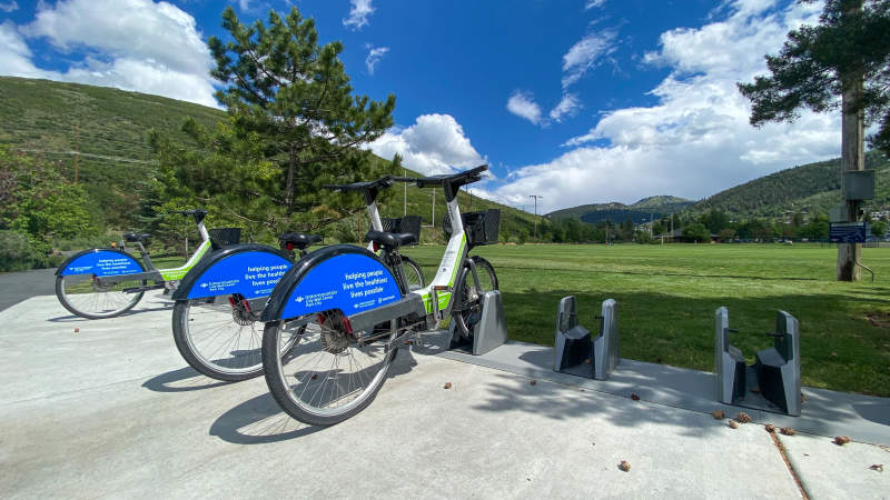 A Summit Bike Share station