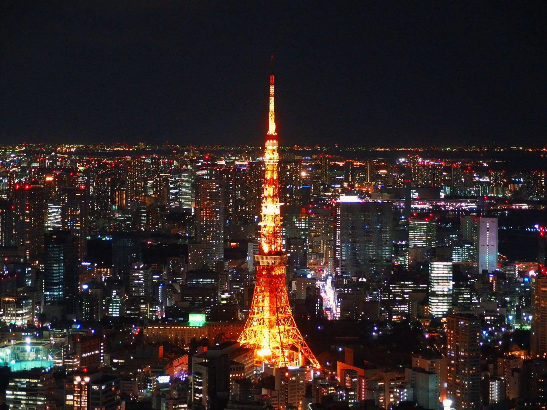 Tokyo Tower during the Tokyo 2020 Olympic Games