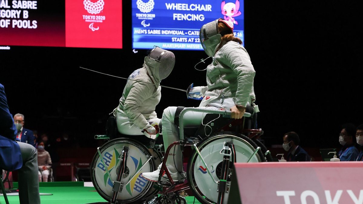 Tokyo 2020 Paralympic Wheelchair Fencing.