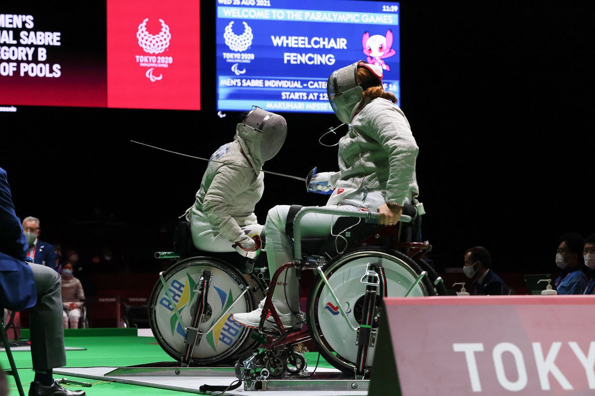 Tokyo 2020 Paralympic Wheelchair Fencing.