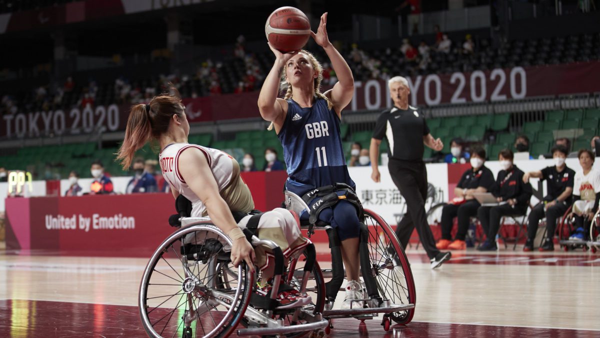 Women's wheelchair basketball in the Tokyo 2020 Paralympic Games.