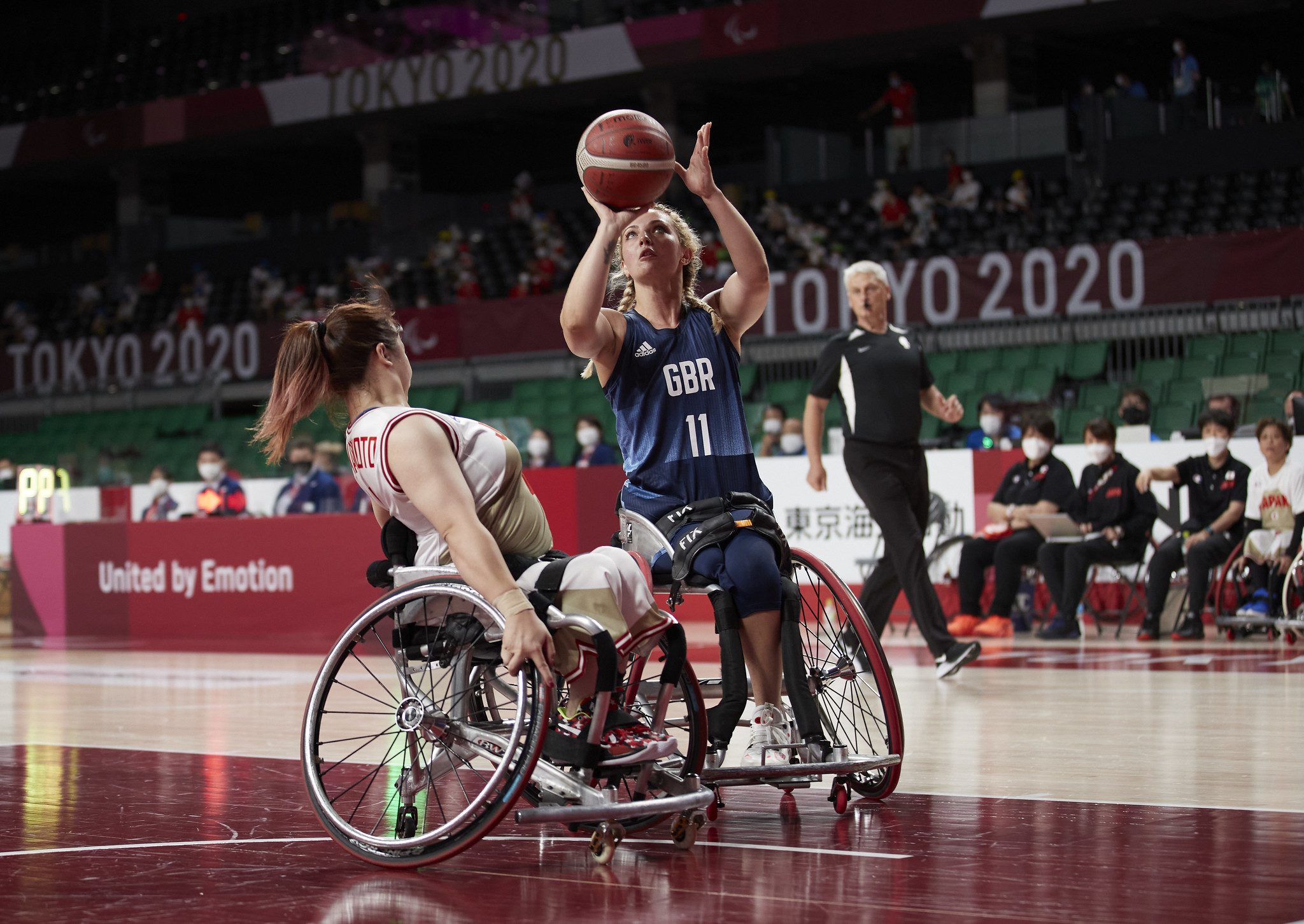 Women's wheelchair basketball in the Tokyo 2020 Paralympic Games.