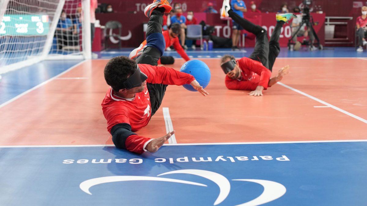 Goalball at the Tokyo 2020 Paralympic Games.