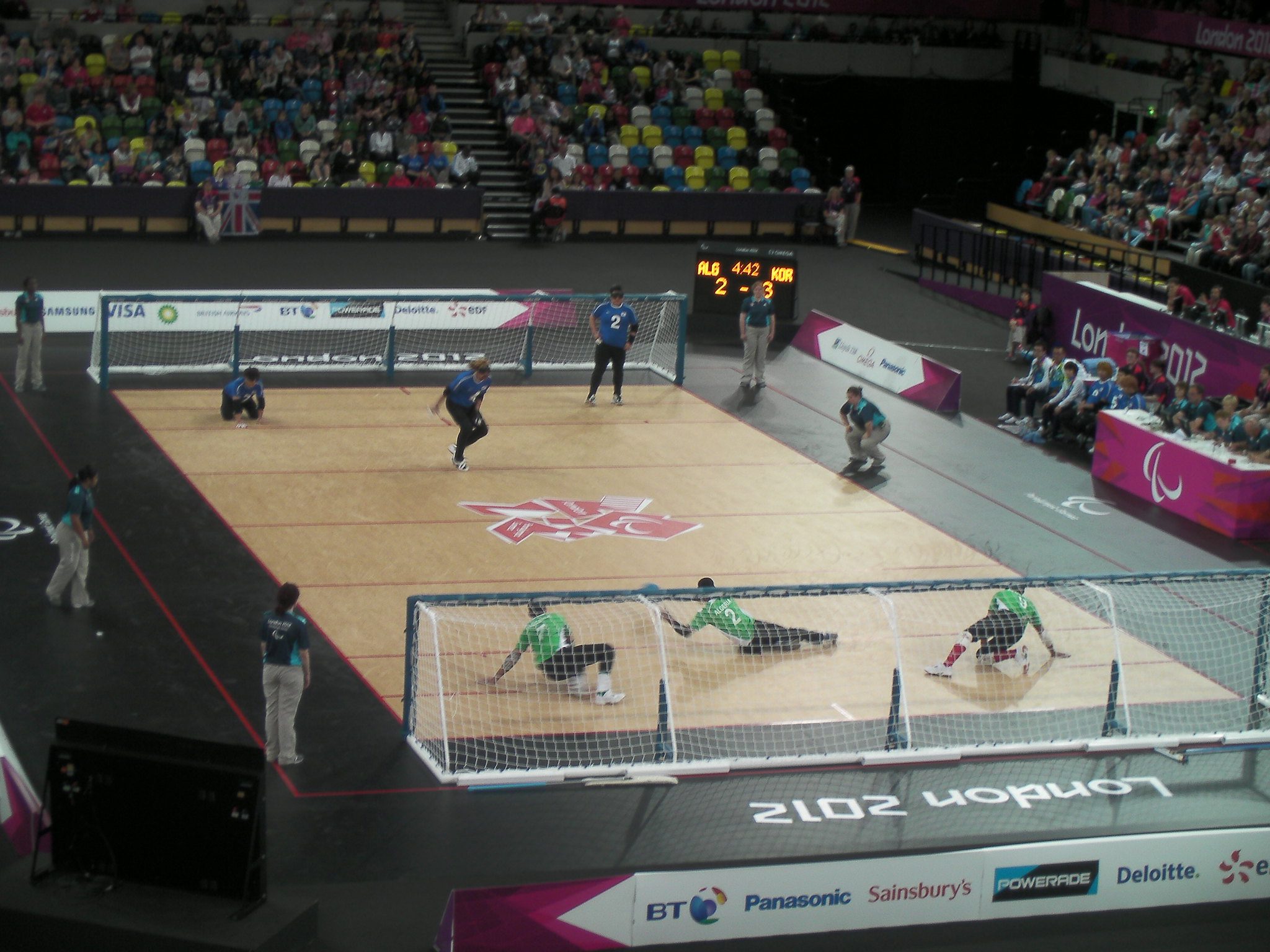 Paralympic sport of Goalball.