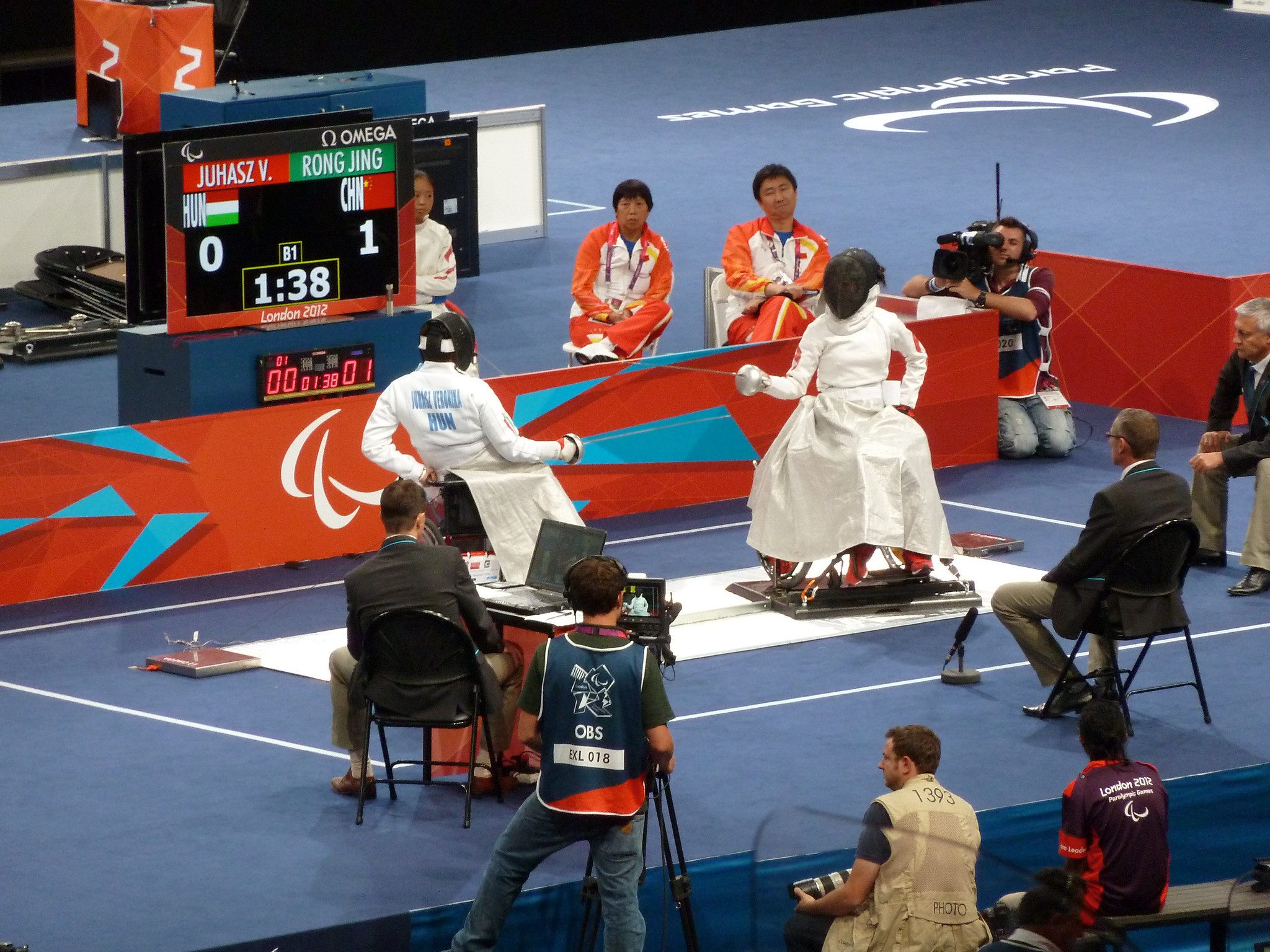 Paralympic Wheelchair Fencing.