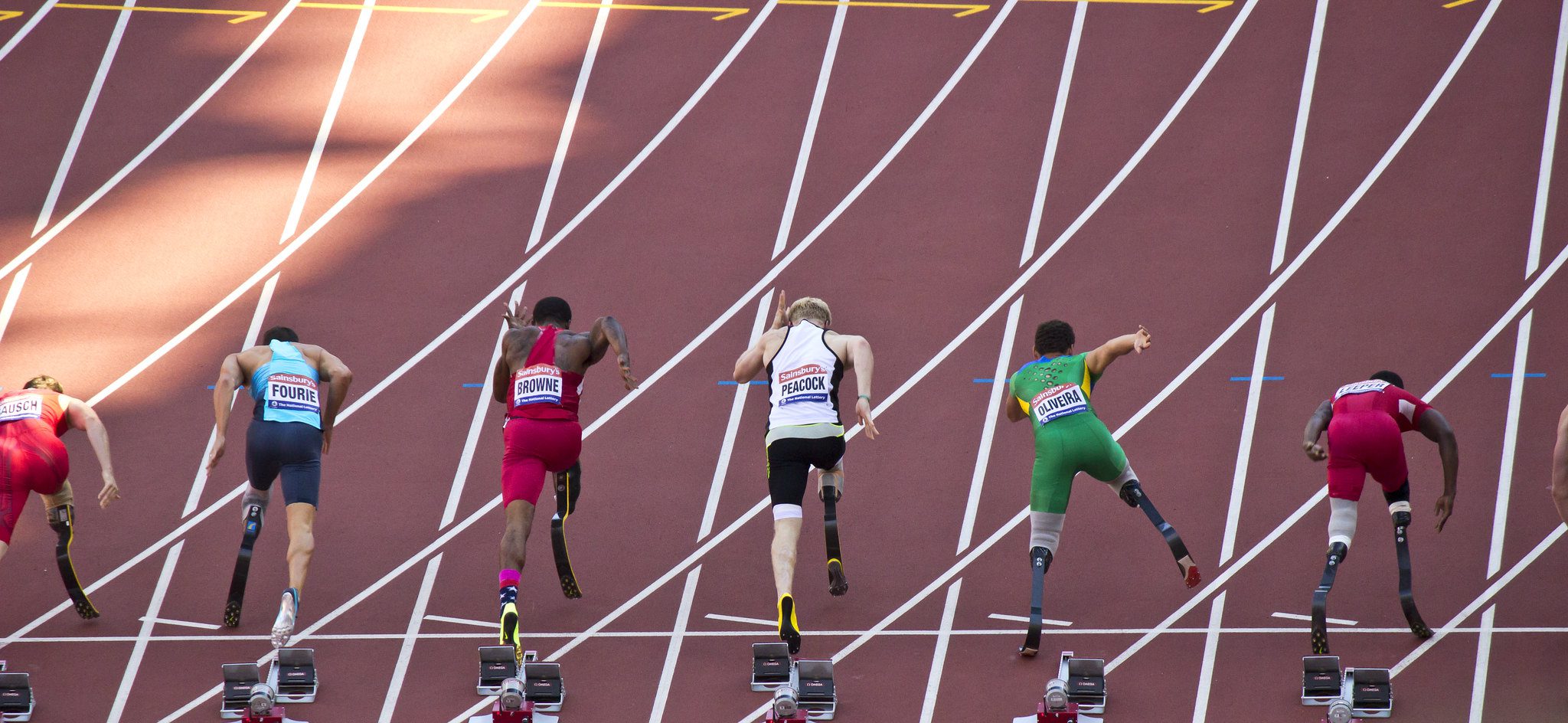 Paralympic 100 meter race.